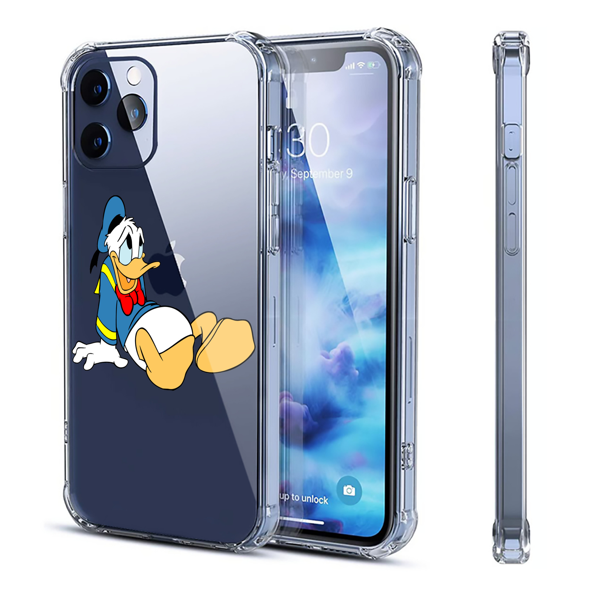 （画像用） ミッキーマウス Mickey Mouse 【iPhone 12シリーズ対応】透明スマホケース（クリアソフトケース）